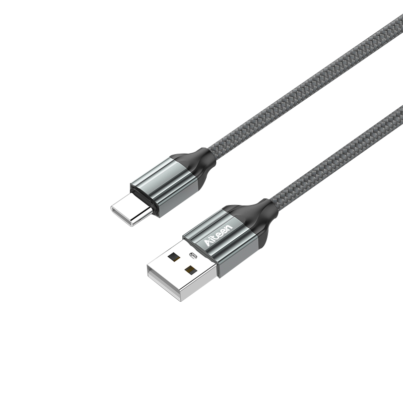 A07-CG Type-C Cable 1m 2.4A Fast Charging Grey Color